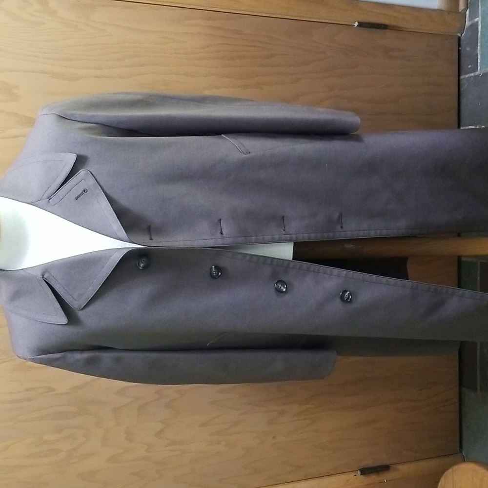 VTG London Fog Raincoats Brown Trenchcoat Top Coat Mens Size 40 Lining